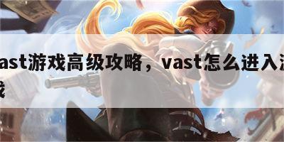 vast游戏高级攻略，vast怎么进入游戏